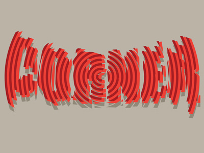 Harris's Foam Corner 3 circles concentric corner epicenter harris wittels comedy bang bang movement podcast scott aukerman type typography vibration