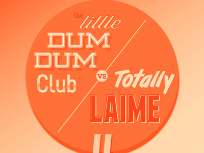 Totally Laime VS The Little Dum Dum Club australia australian boxing comedians competition earwolf podcast poster show the earwolf challenge the little dum dum club type