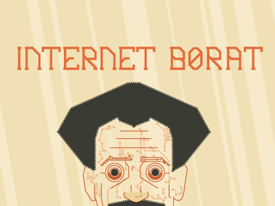 Internet Borat progress borat comedian comedy comedy bang bang custom type earwolf fan art funny illustration internet portrait sasha baron cohen scott aukerman unscripted vector