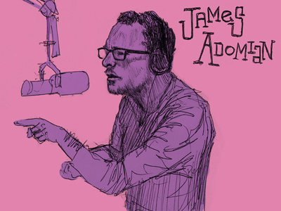 James Adomian comedian comedy fanart illustration impression impressionist james adomian podcast sketch