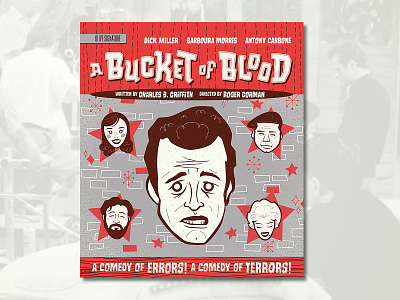 A Bucket of Blood (1959) 50s b movie beatnik cartooning comedy custom type horror midcentury modern murder