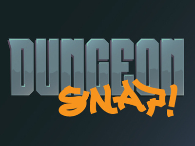 DUNGEON SNAP! comedy community custom type dan harmon dungeons and dragons podcast role playing game typography