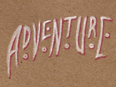 ADVENTURE adventure dan harmon dd dungeons dragons erin mcgathy type typography