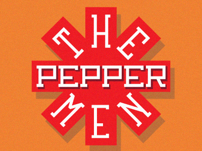 The Pepper Men custom type jon daly red hot chili peppers rhcp zach galifianakis