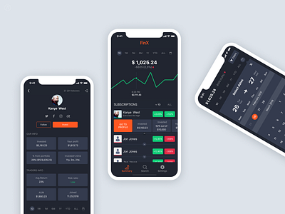 Financial APP (iPhone X) app applicaiton clean finance financial financial app homescreen mobile mobile app trader ux