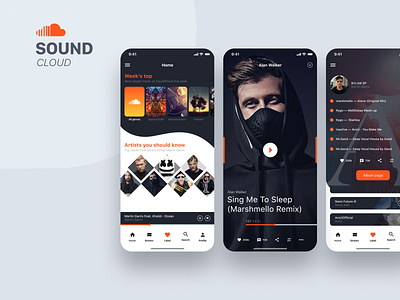 SoundCloud iPhone X concept by Aleksandr Maliavka on Dribbble