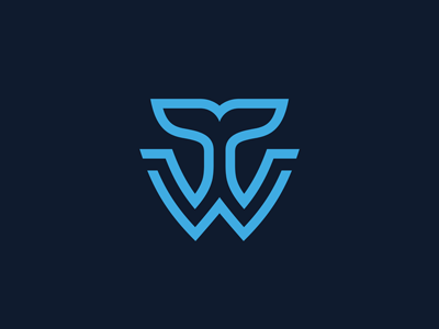 W Tail Whale Logo