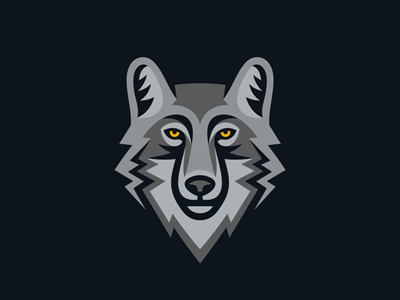 Wolf Logo animal beast brand cartoon chief coyote dog emblem head hero hunter leader logo mascot predator sport team wild wolf