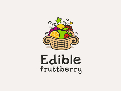 Edible Fruttberry basket fruit