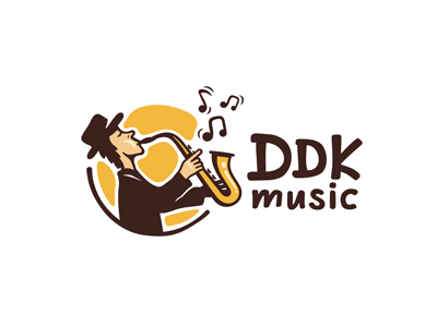 DDK music character music notes saxophone school