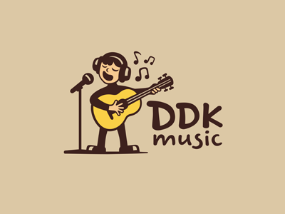 DDK music character guitar headphones microphone music notes school