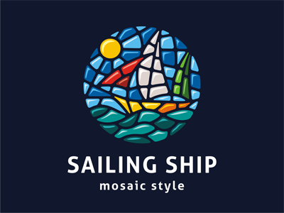 Mosaic logo template