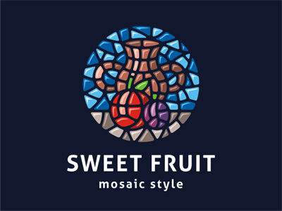 Mosaic logo template