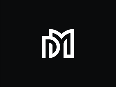 Personal monogram classic dizamax dm letter lettering linear logo minimalism monogram sign symbol