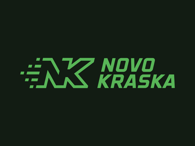 NOVOKRASKA abbreviation font logo monogram nk paint weapon