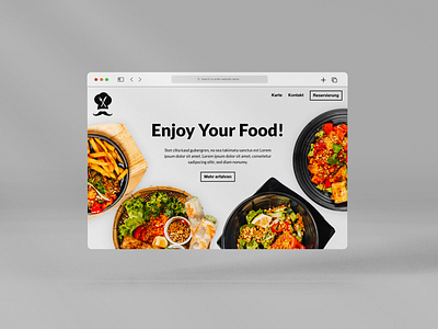 Restaurant homepage branding food homepage restaurant ui webdesign website