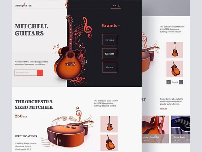 Guiter Jhones Website UI Design For United Kingdom Client branding design icon illustration logo typography ui ux vector