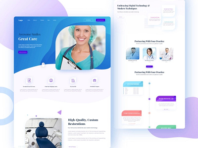 Dental Landing Page Website UI Design For UAE Client icon