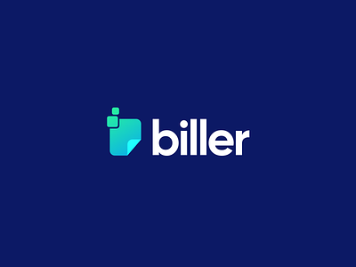 📃 biller | logotype bill bill pay billing branding design gradient logo logo mark logodesign logotype minimal rebrand