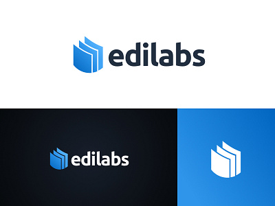 Edilabs Logo abstract branding gradient logo logotype product startup