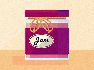 Jam in a Jar geometric jam jar pink probably strawberry or something