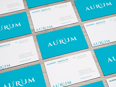 Aurum Cards aurum business cards cards clean design print simple typography