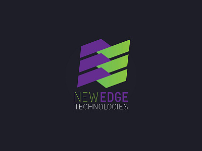 NewEdge Technologies branding creative graphic design identity lettering logo logotype serif typography wordmark