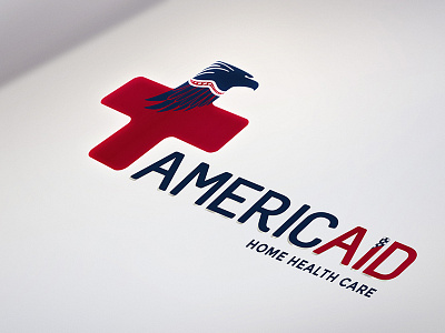 Americaid branding creative graphic design identity lettering logo logotype serif typography wordmark