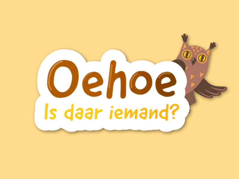 Owl logo animation for children