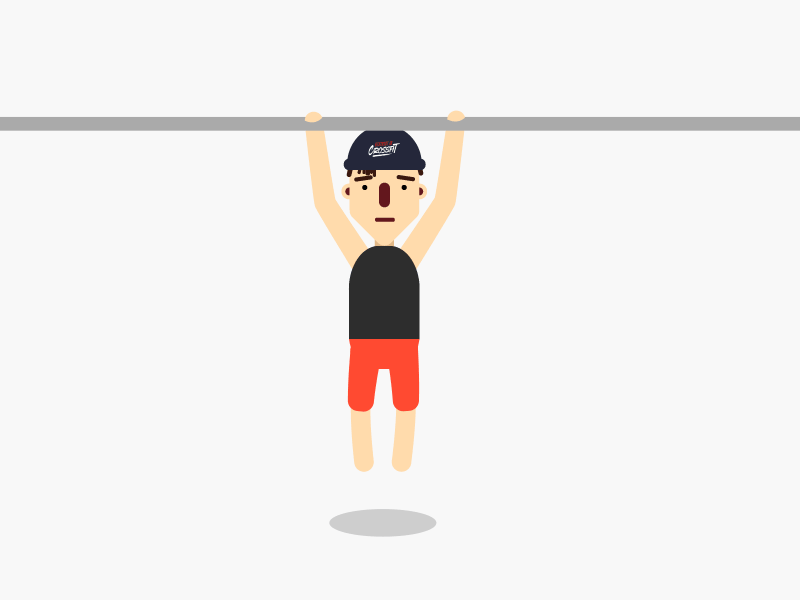 Infinite pull-ups! after effects animation character contest