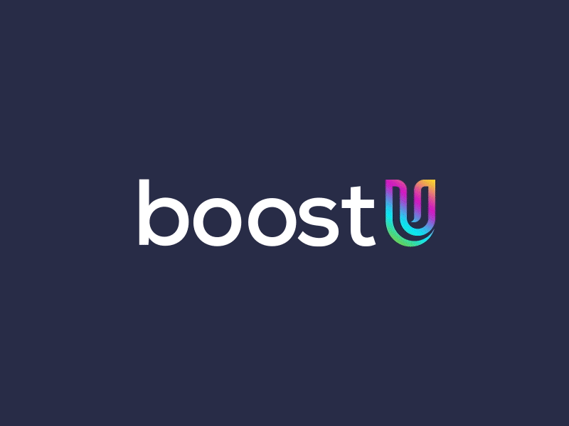 BoostU Logo animation after effects animation belgium logo logo animation motion design videomarketing