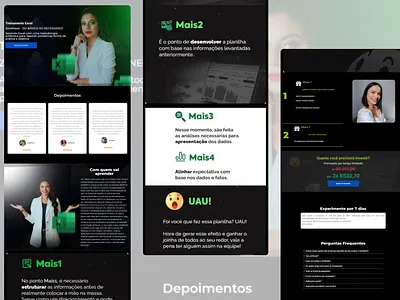 Landing page para lançamento de curso online graphic design landing page ui ux web designer