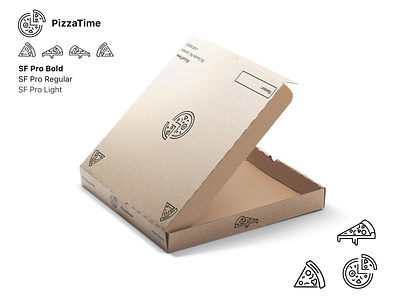 PizzaTime minimalist packaging