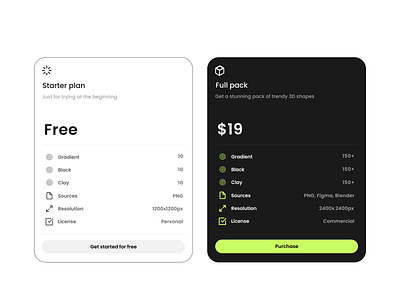 Pricing UI