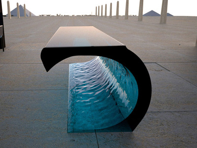 Wave Sculpture sculpture water