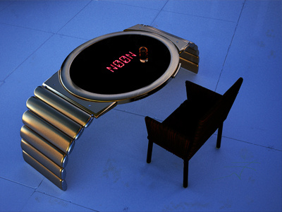 Digital Watch Table funky table