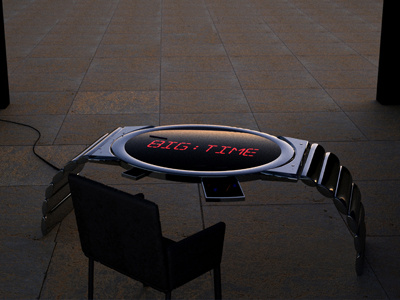 Chrome Watch Table