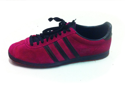 Fuschia Adidas 26 bespoke dyed project trainer