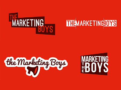 The Marketing Boys Logo exploration concept logo the marketing boys