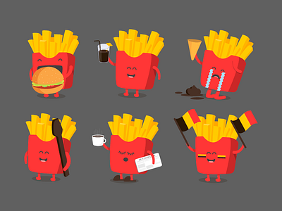 Fries Not Guys belgium fries illustration