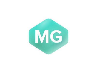 MG Logo clean droplet glass logo smoke tint