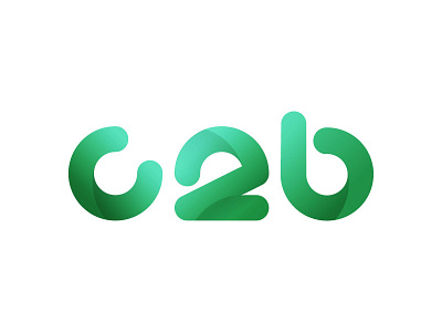 C2B Aperture Logo aperture gradient green logo