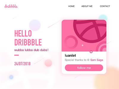 First Shot card dribbble first shot flat ui