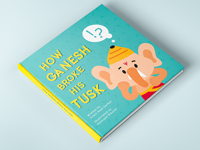 Children’s book illustration - How Ganesh broke his task cartoon character digitalillustration flat illustration indian mythology