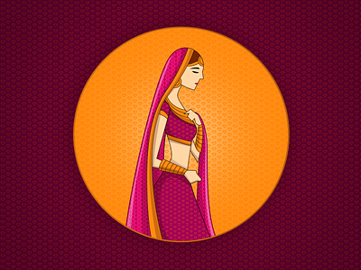 The Bride character illustration vector
