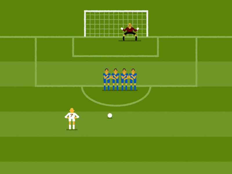 Beckham Vs Greece animation epic goal flat football free kick gif simple soccer
