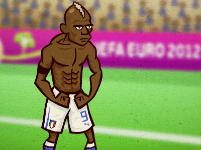 Balotelli Vs Germany by Dipanjan Biswas on Dribbble