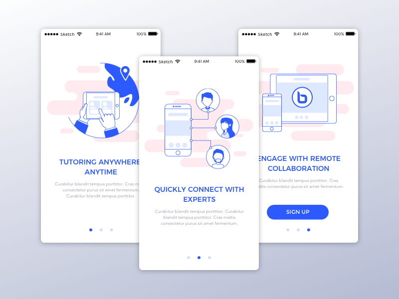 Tutoring App Onboarding by Courtney Tam on Dribbble