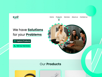 BizZZ - Business Website Design by PremCodes branding business website design ui ui design