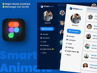 ChatBook - Social Media Chat Website UI/UX Design by PremCodes